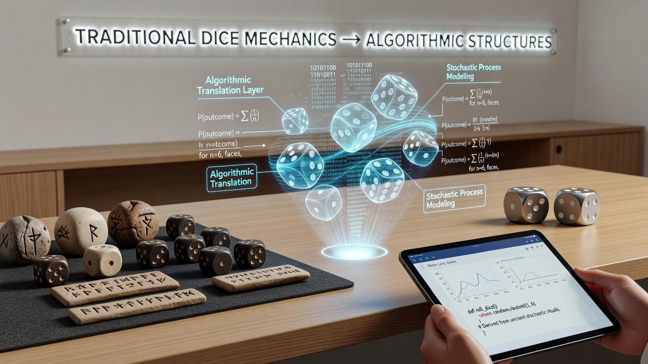 Digital interface displaying algorithmic dice roll sequences on a global gaming platform